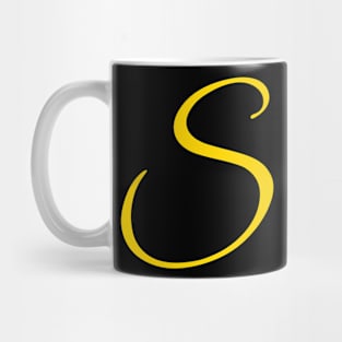 Urban Word 'Slaps' in Yellow Lettering Mug